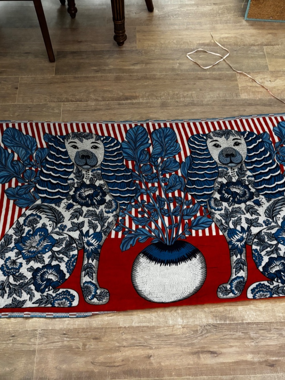 INOUITOOSH Sarong Alma Wrap Scarf Thelma and Louise dog cotton - Picture 5 of 5